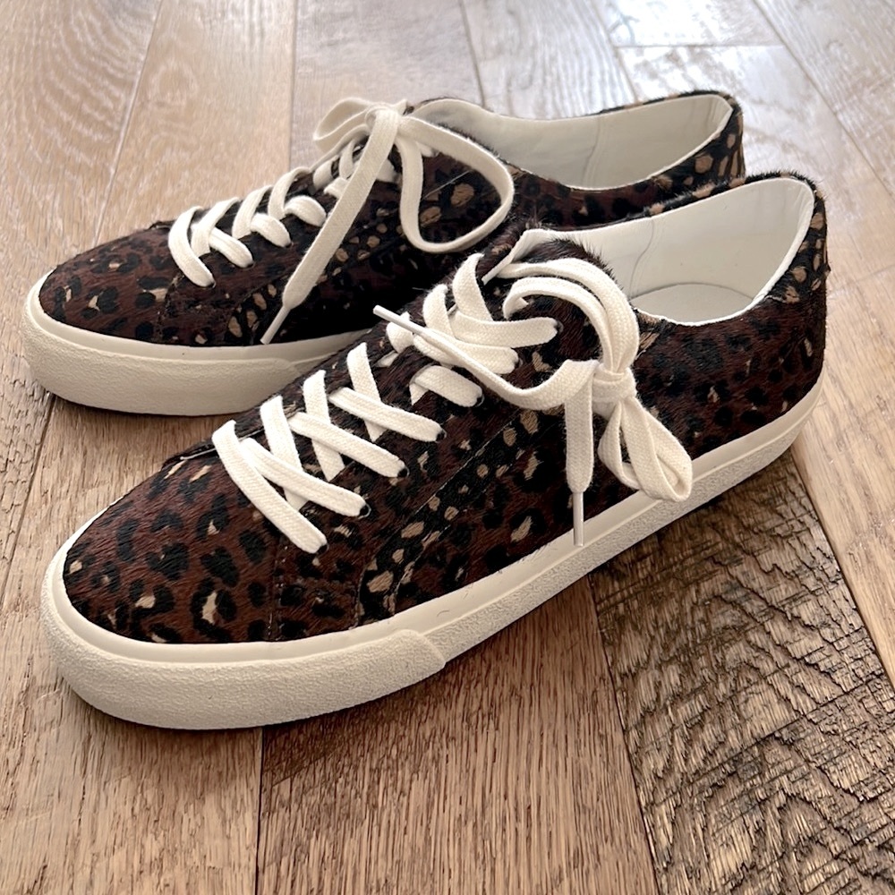 Madewell Sidewalk Low Top Leopard Sneaker
